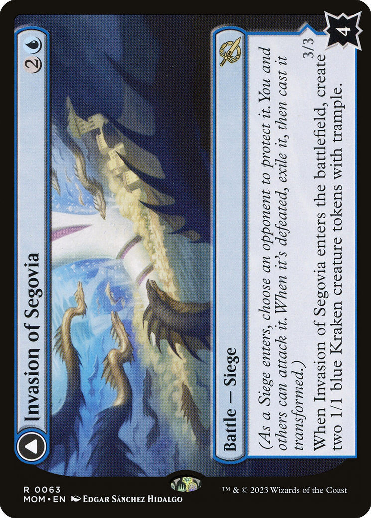 Invasion of Segovia // Caetus, Sea Tyrant of Segovia [March of the Machine] | Grognard Games