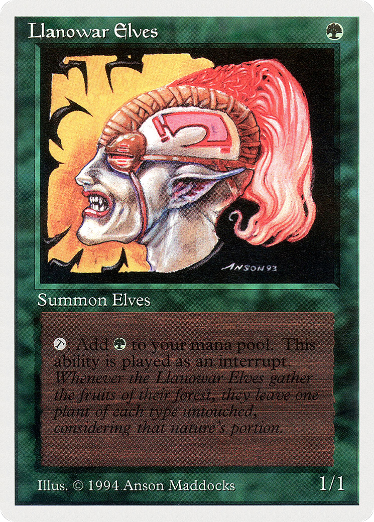 Llanowar Elves [Summer Magic / Edgar] | Grognard Games