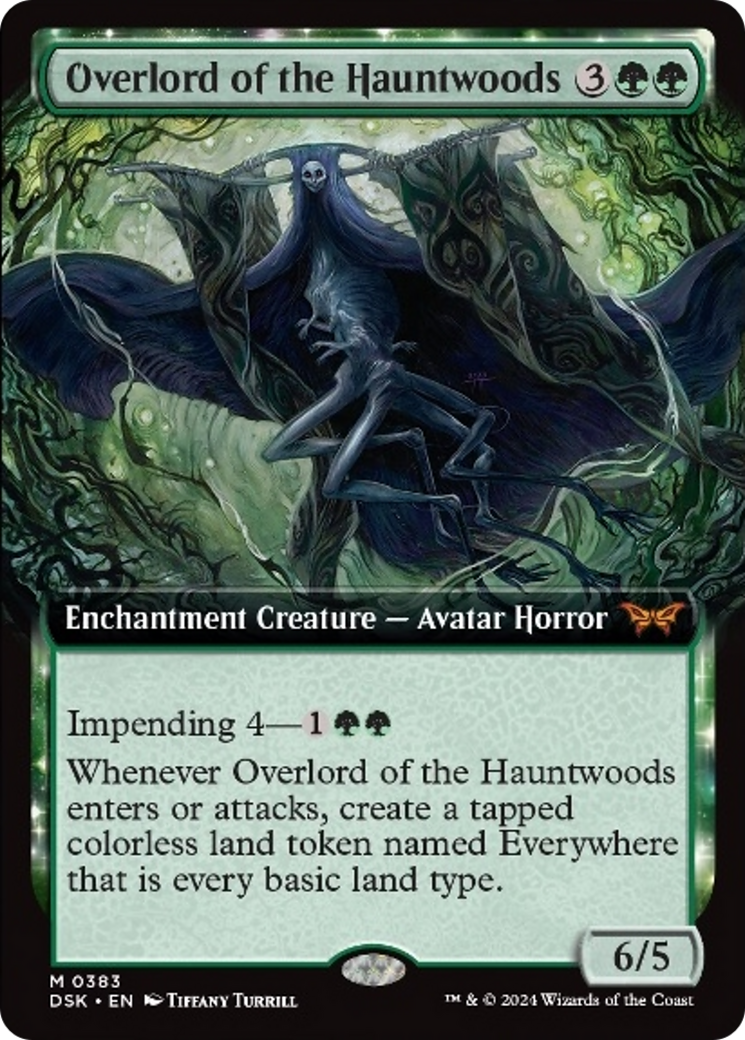 Overlord of the Hauntwoods (Extended Art) [Duskmourn: House of Horror] | Grognard Games