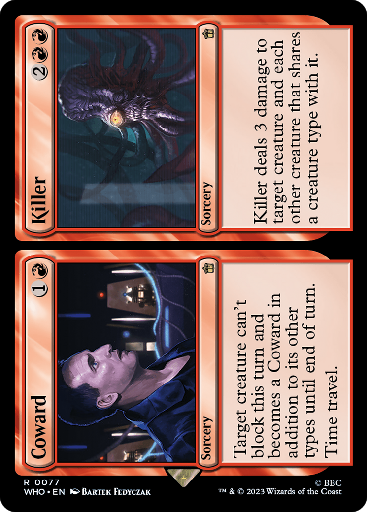 Coward // Killer [Doctor Who] | Grognard Games
