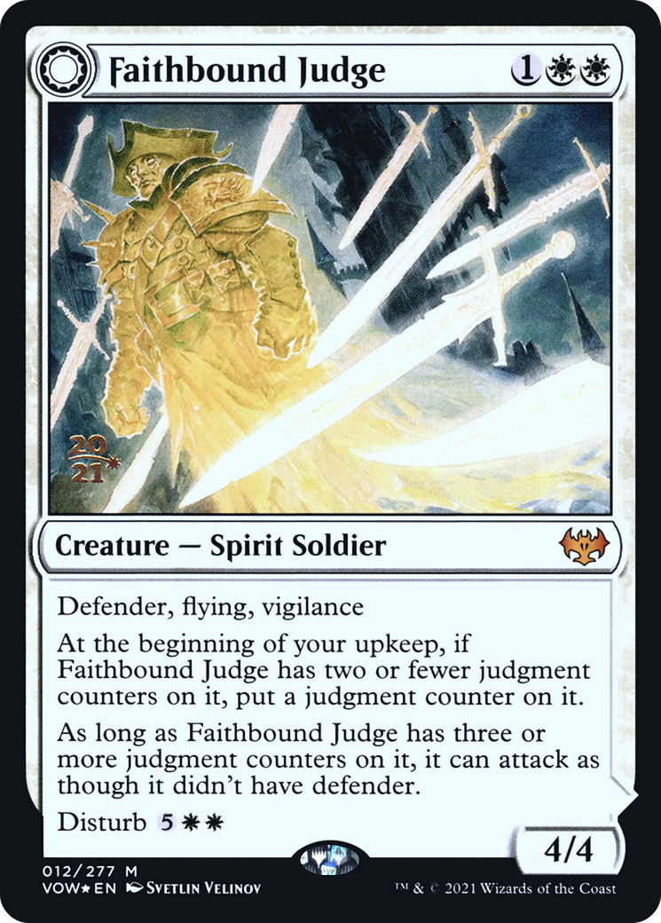 Faithbound Judge // Sinner's Judgment [Innistrad: Crimson Vow Prerelease Promos] | Grognard Games