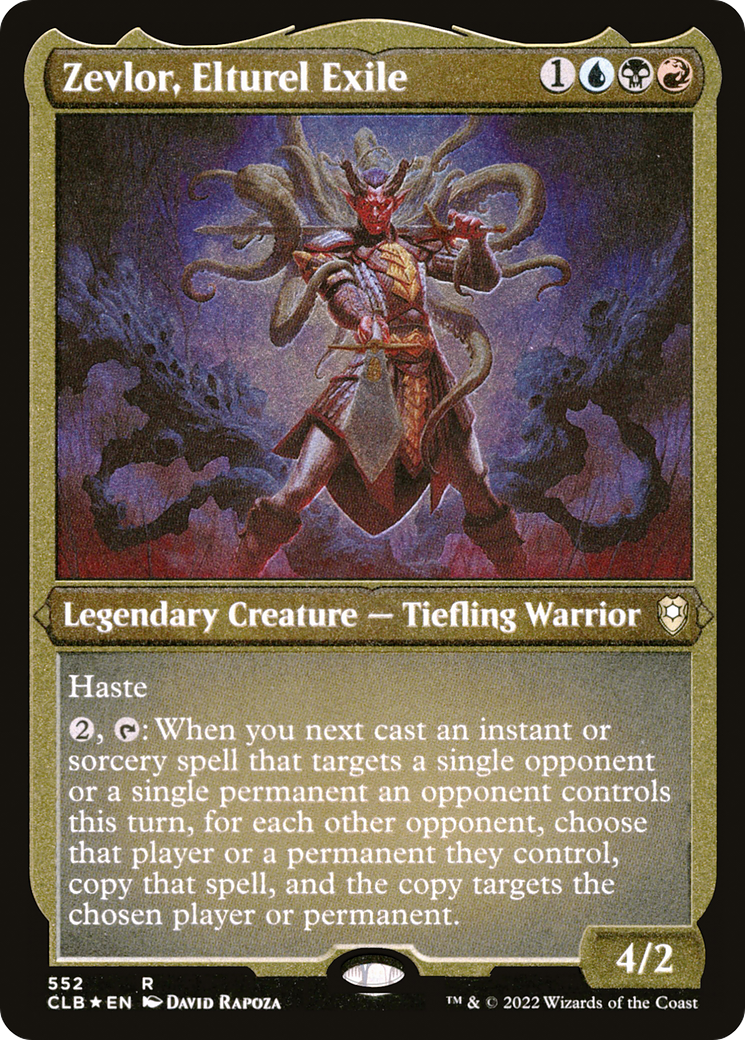 Zevlor, Elturel Exile (Foil Etched) (CLB-552) - Commander Legends: Battle for Baldur's Gate Foil | Grognard Games