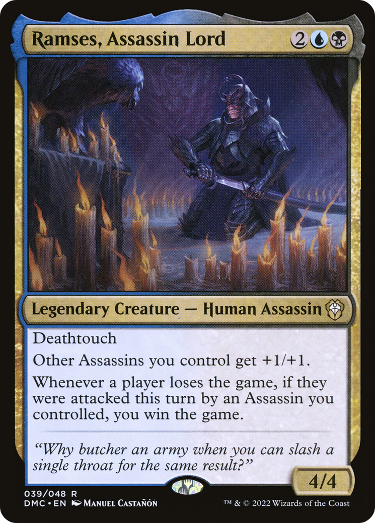 Ramses, Assassin Lord [Dominaria United Commander] | Grognard Games