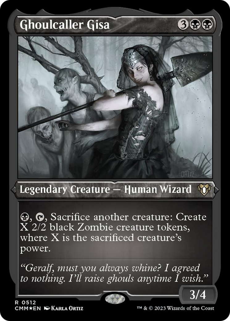 Ghoulcaller Gisa (Foil Etched) [Commander Masters] | Grognard Games