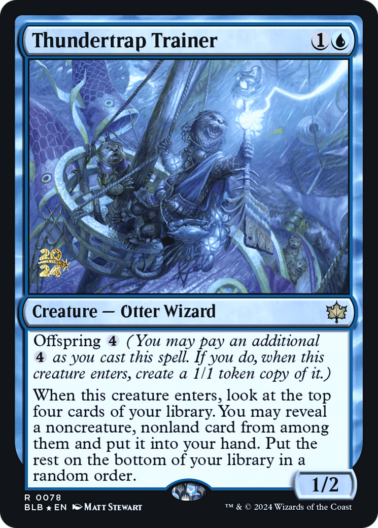 Thundertrap Trainer [Bloomburrow Prerelease Promos] | Grognard Games
