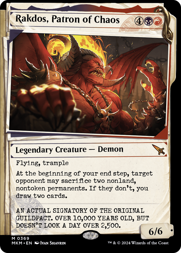 Rakdos, Patron of Chaos (Showcase) (0369) [Murders at Karlov Manor] | Grognard Games