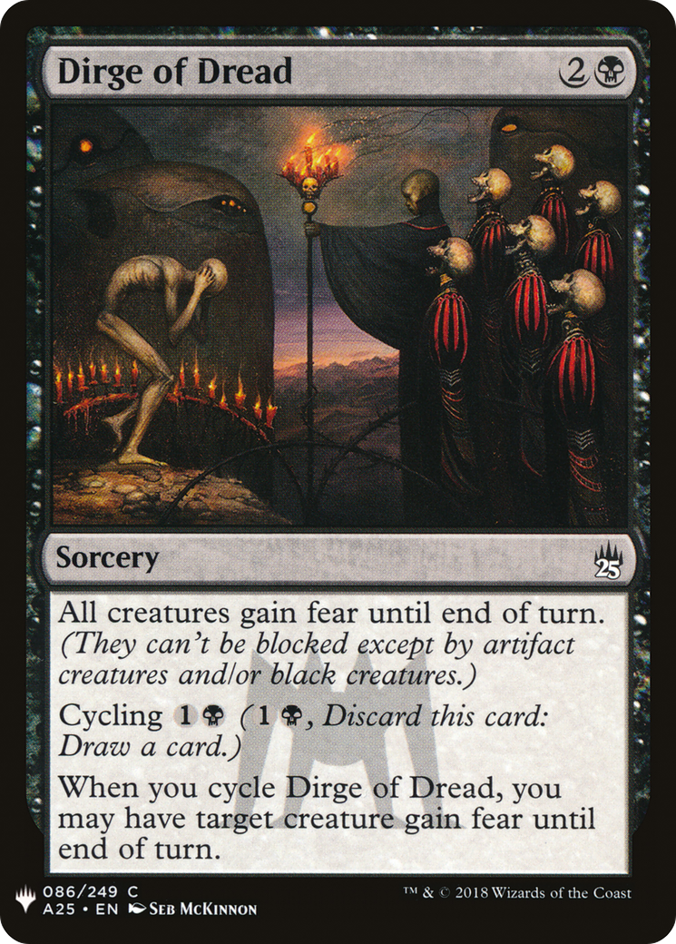 Dirge of Dread [Mystery Booster] | Grognard Games