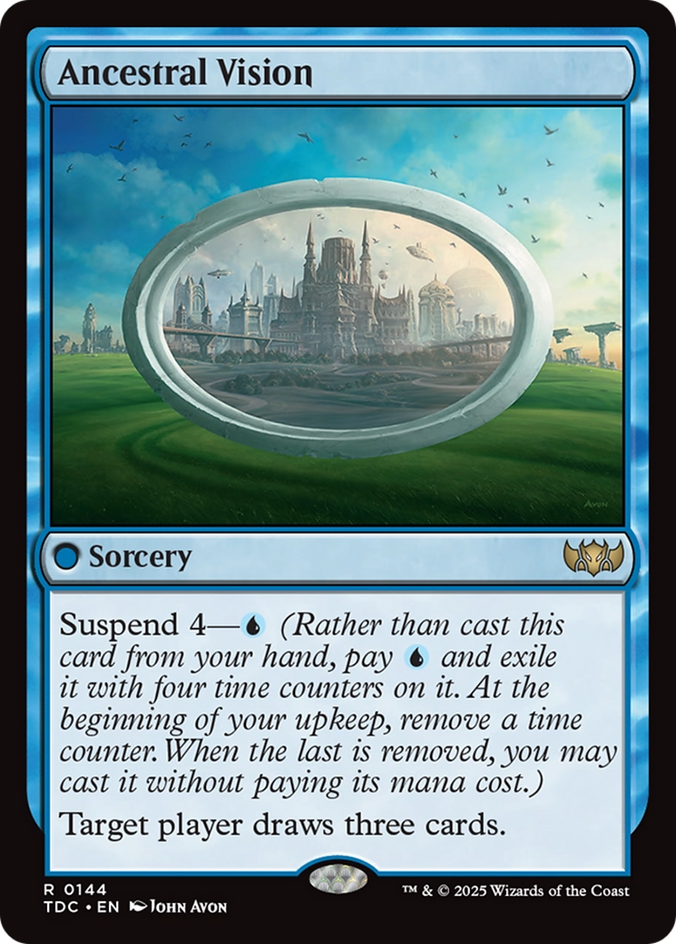 Ancestral Vision [Tarkir: Dragonstorm Commander] | Grognard Games