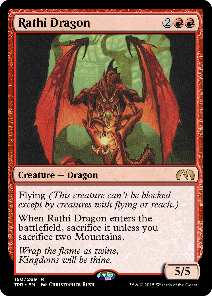 Rathi Dragon (9ED-) - Tempest Remastered Foil | Grognard Games