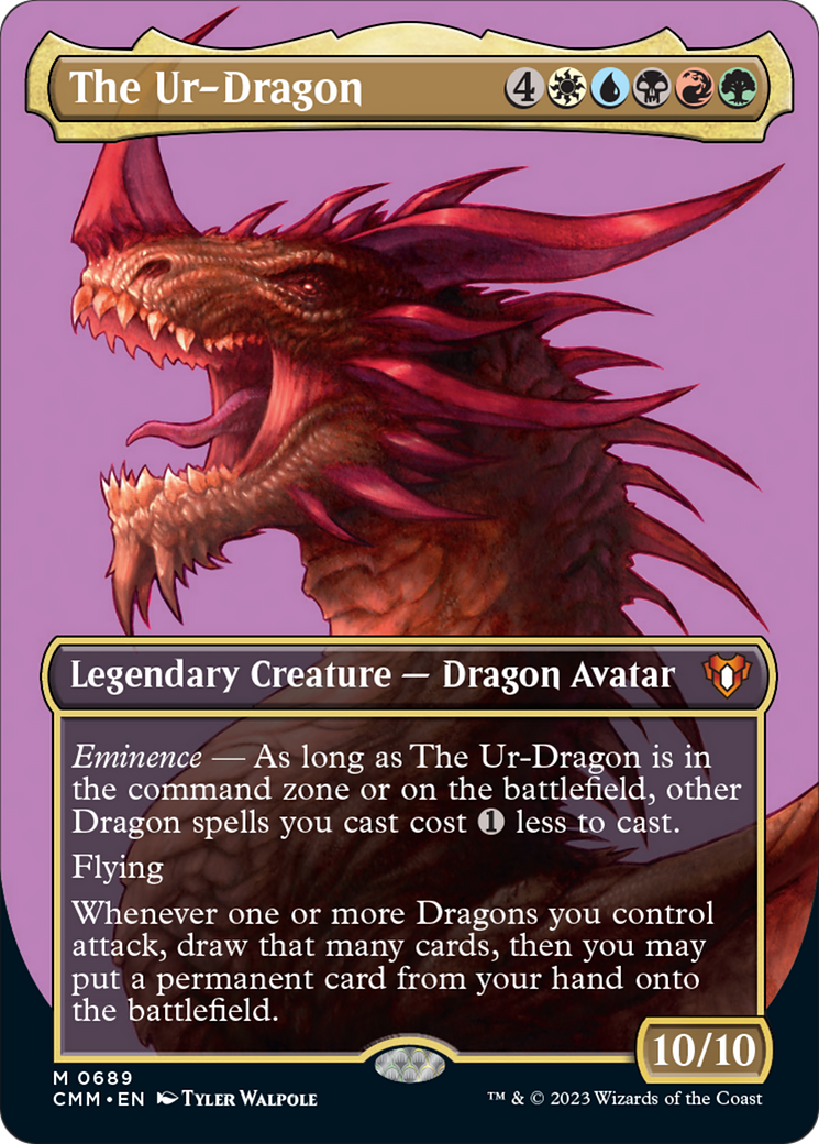 The Ur-Dragon (Borderless Profile) [Commander Masters] | Grognard Games