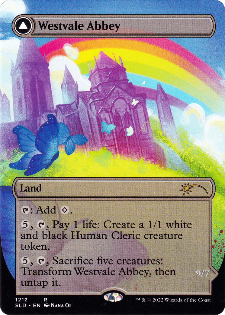 Westvale Abbey // Ormendahl, Profane Prince (Display Commander) (Borderless) [Secret Lair: From Cute to Brute] | Grognard Games