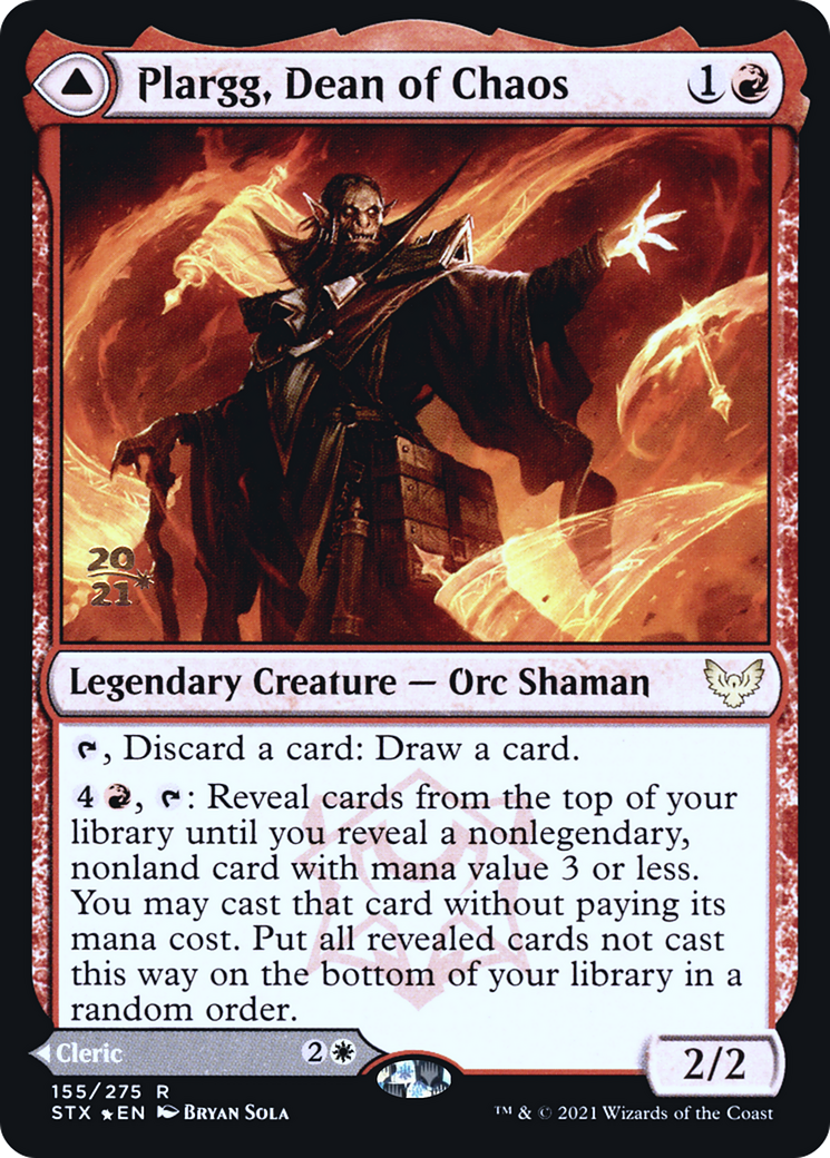 Plargg, Dean of Chaos // Augusta, Dean of Order [Strixhaven: School of Mages Prerelease Promos] | Grognard Games