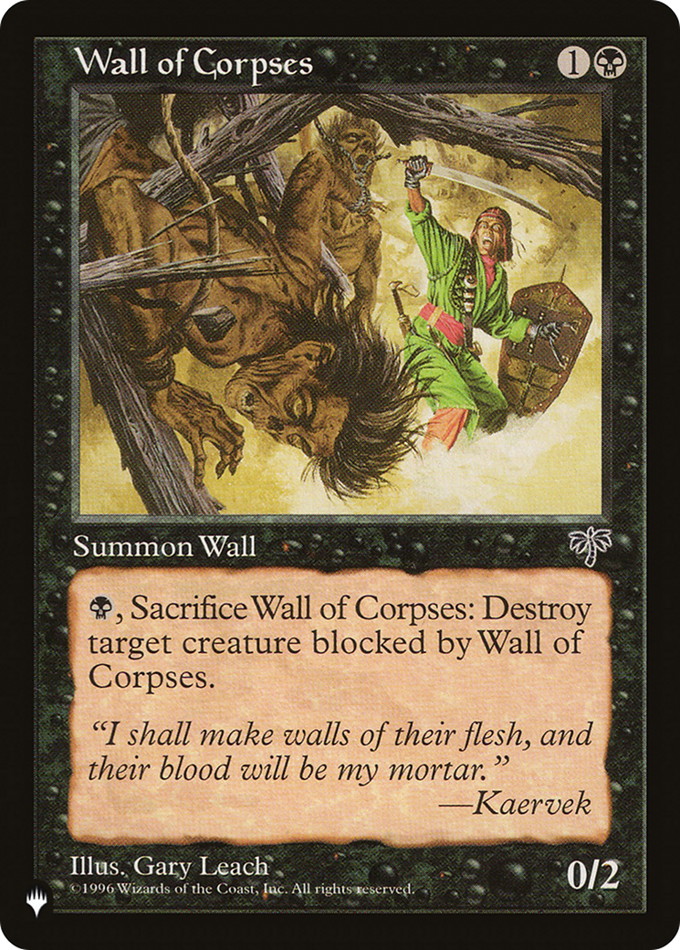 Wall of Corpses [The List Reprints] | Grognard Games