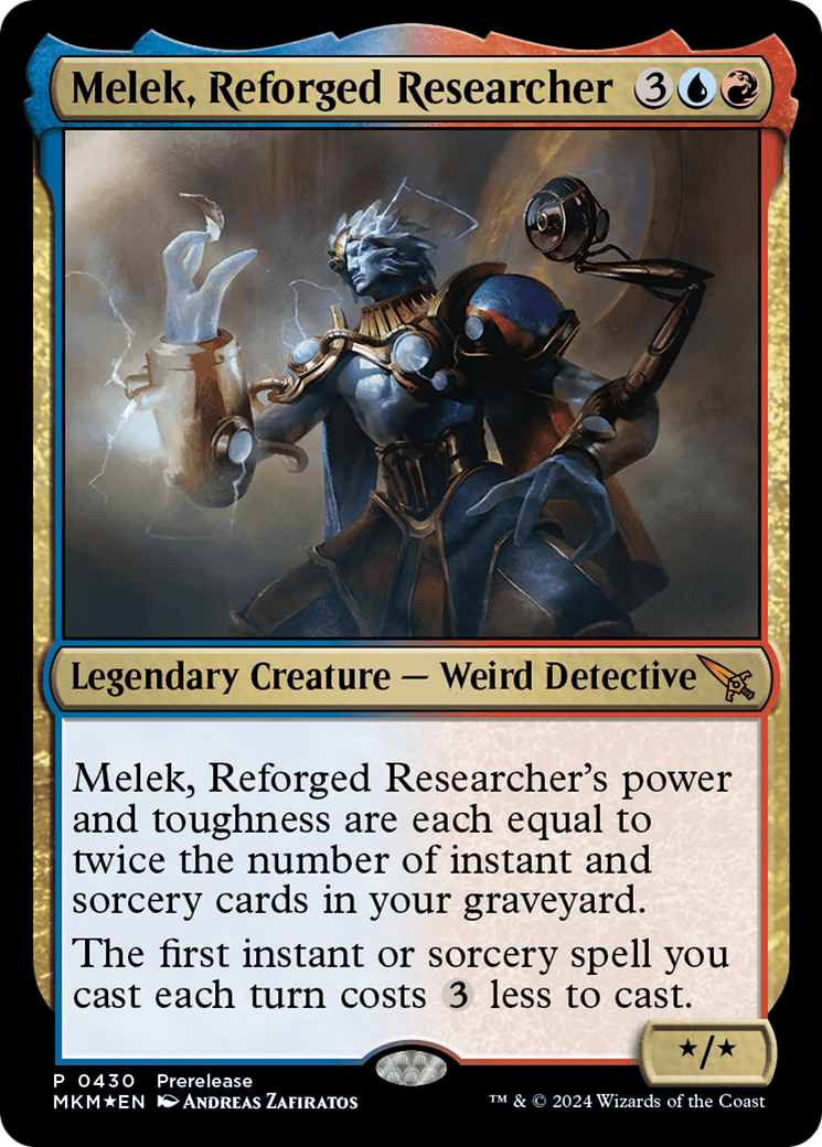 Melek, Reforged Researcher [Murders at Karlov Manor Prerelease Promos] | Grognard Games