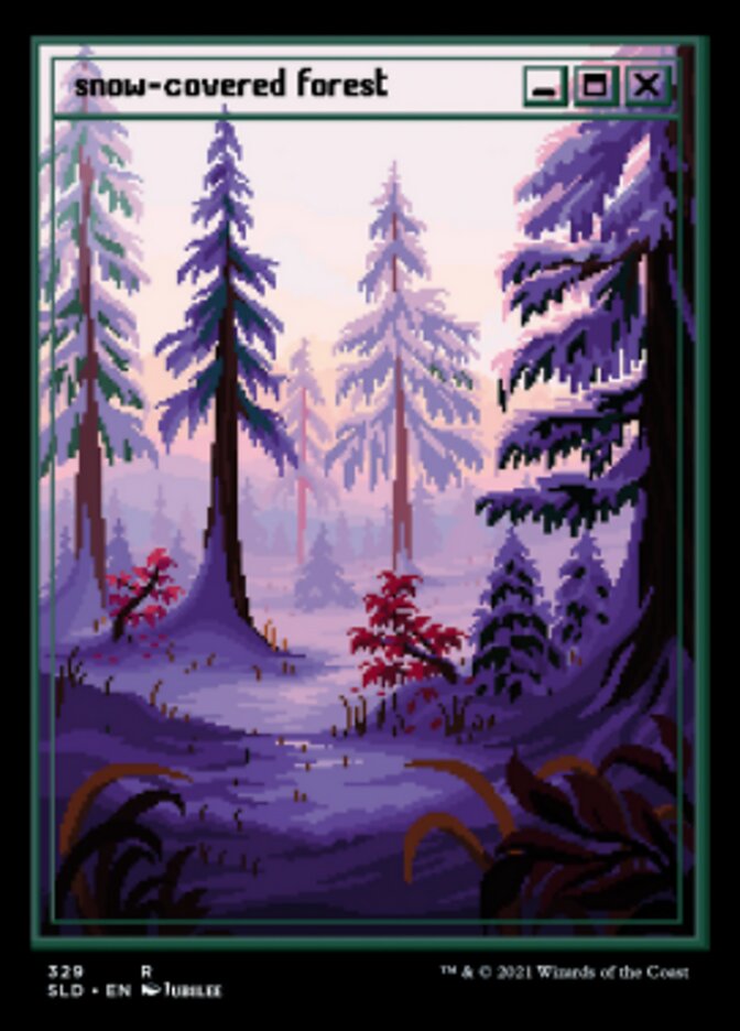 Snow-Covered Forest (Foil Etched) [Secret Lair Drop Series] | Grognard Games