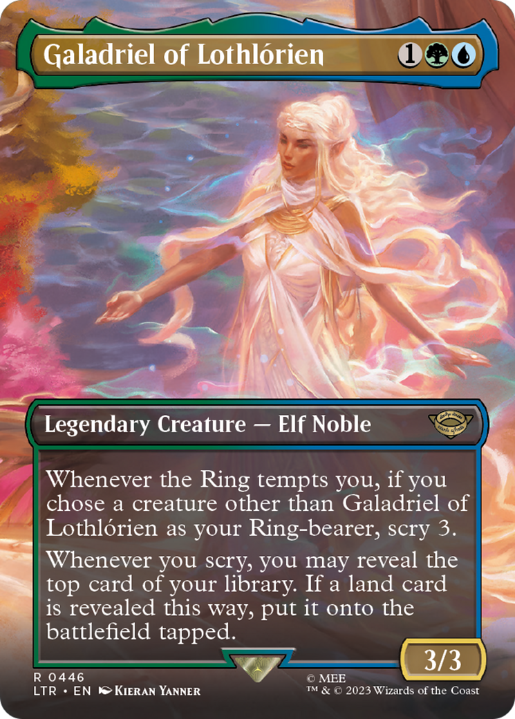 Galadriel of Lothlorien (Borderless Alternate Art) [The Lord of the Rings: Tales of Middle-Earth] | Grognard Games