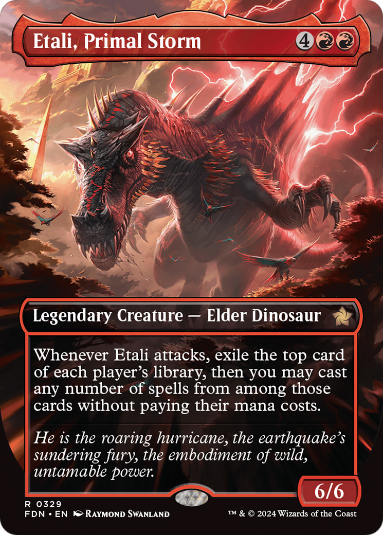 Etali, Primal Storm (FDN-329) - Foundations (Borderless) Foil | Grognard Games