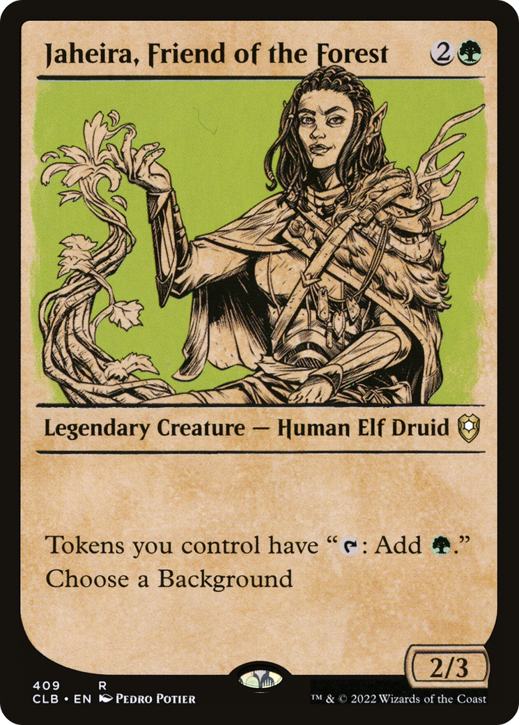 Jaheira, Friend of the Forest (Showcase) [Commander Legends: Battle for Baldur's Gate] | Grognard Games