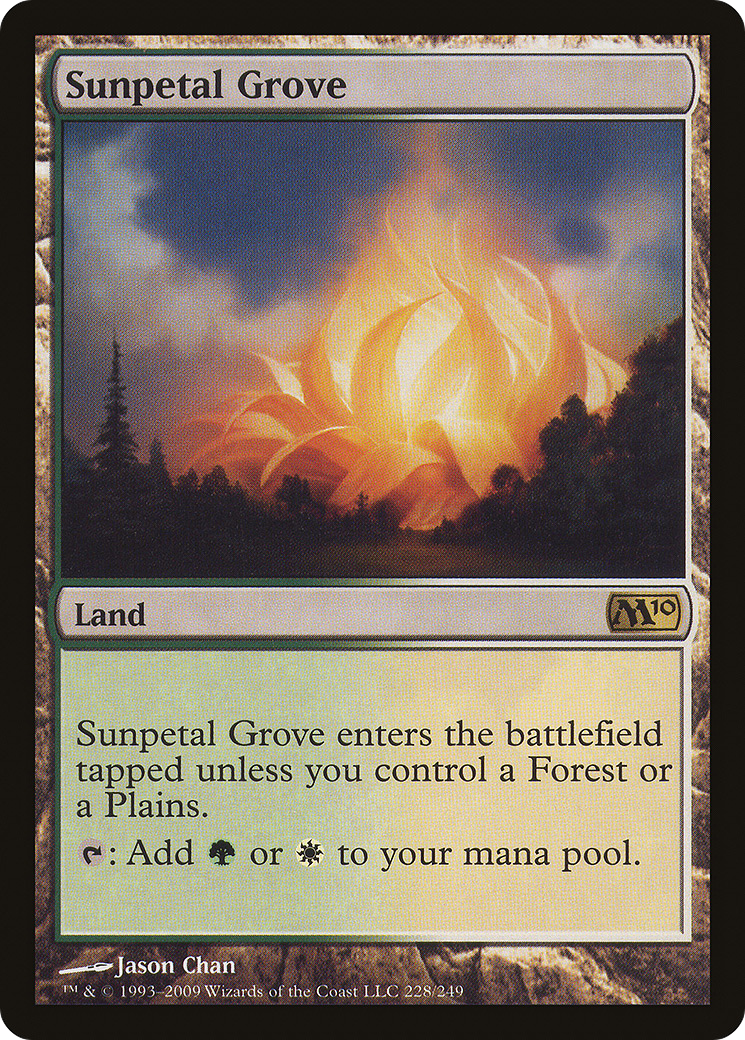 Sunpetal Grove (M10-228) - Magic 2010 Foil | Grognard Games