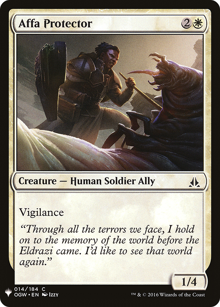 Affa Protector [Mystery Booster] | Grognard Games
