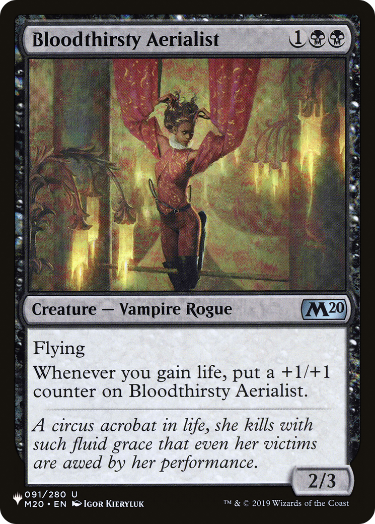 Bloodthirsty Aerialist [The List] | Grognard Games