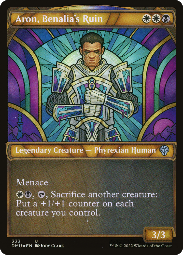 Aron, Benalia's Ruin (Showcase Textured) [Dominaria United] | Grognard Games