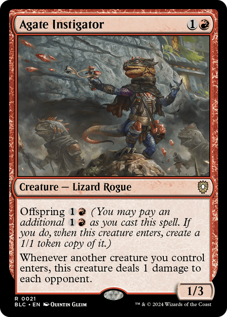 Agate Instigator [Bloomburrow Commander] | Grognard Games