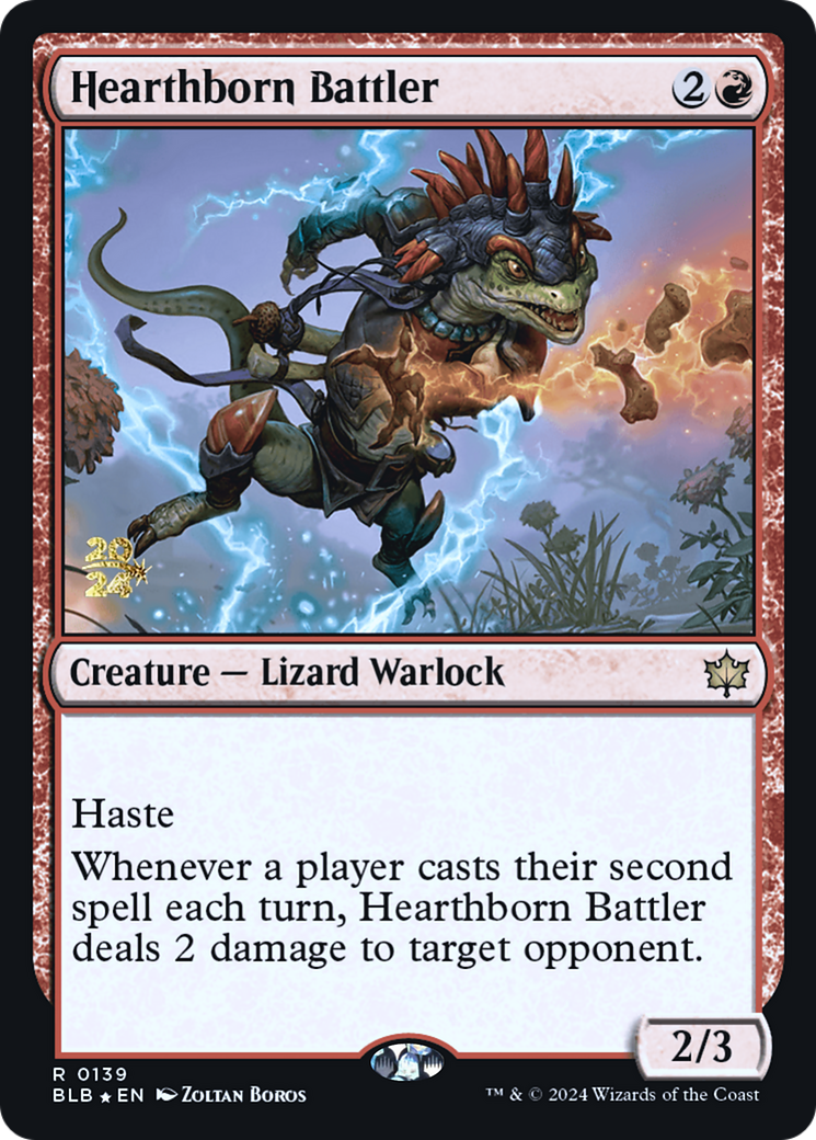 Hearthborn Battler [Bloomburrow Prerelease Promos] | Grognard Games