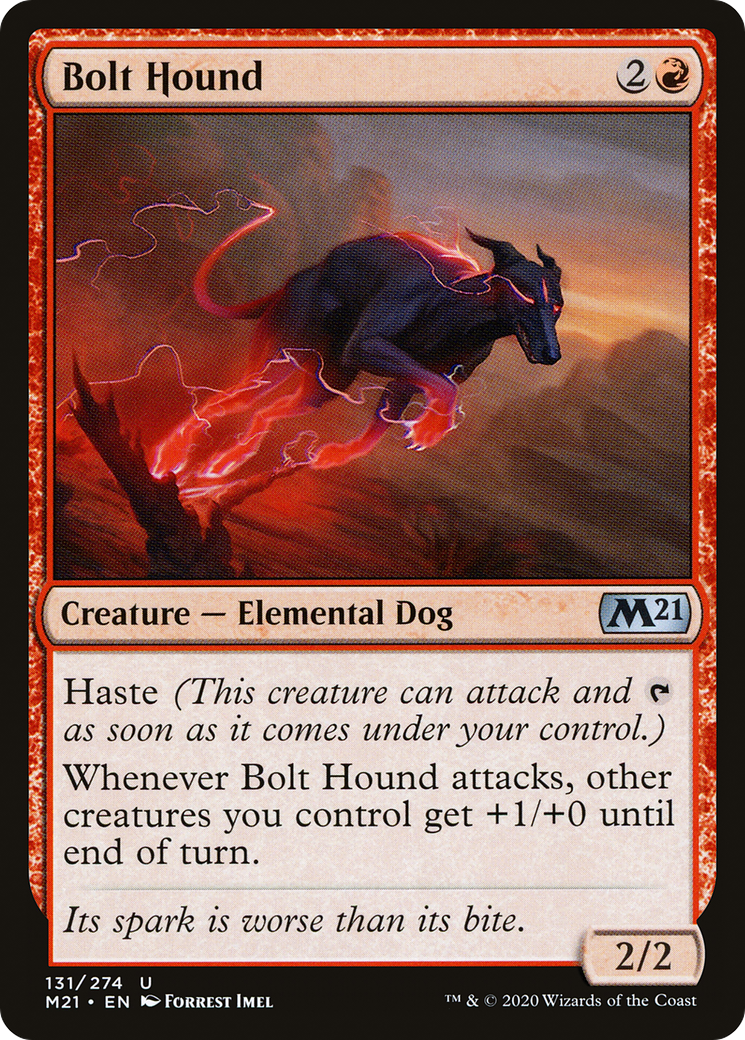 Bolt Hound (M21-131) - Core Set 2021 Foil | Grognard Games
