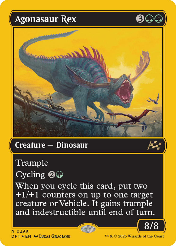 Agonasaur Rex (First-Place Foil) [Aetherdrift] | Grognard Games