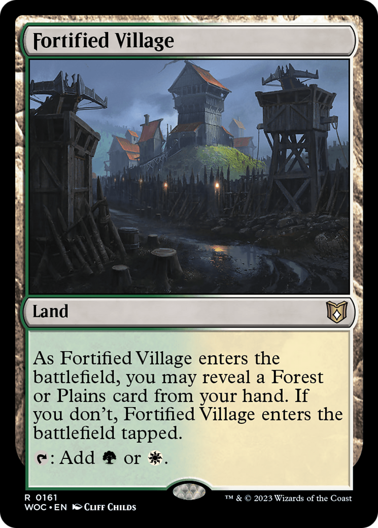 Fortified Village [Wilds of Eldraine Commander] | Grognard Games