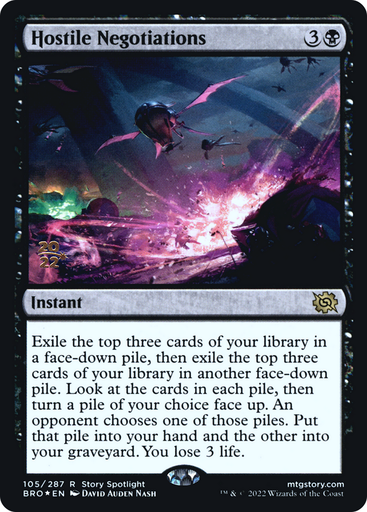 Hostile Negotiations [The Brothers' War: Prerelease Promos] | Grognard Games