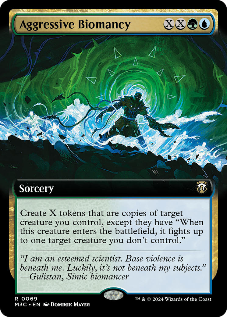 Aggressive Biomancy (Extended Art) (Ripple Foil) [Modern Horizons 3 Commander] | Grognard Games