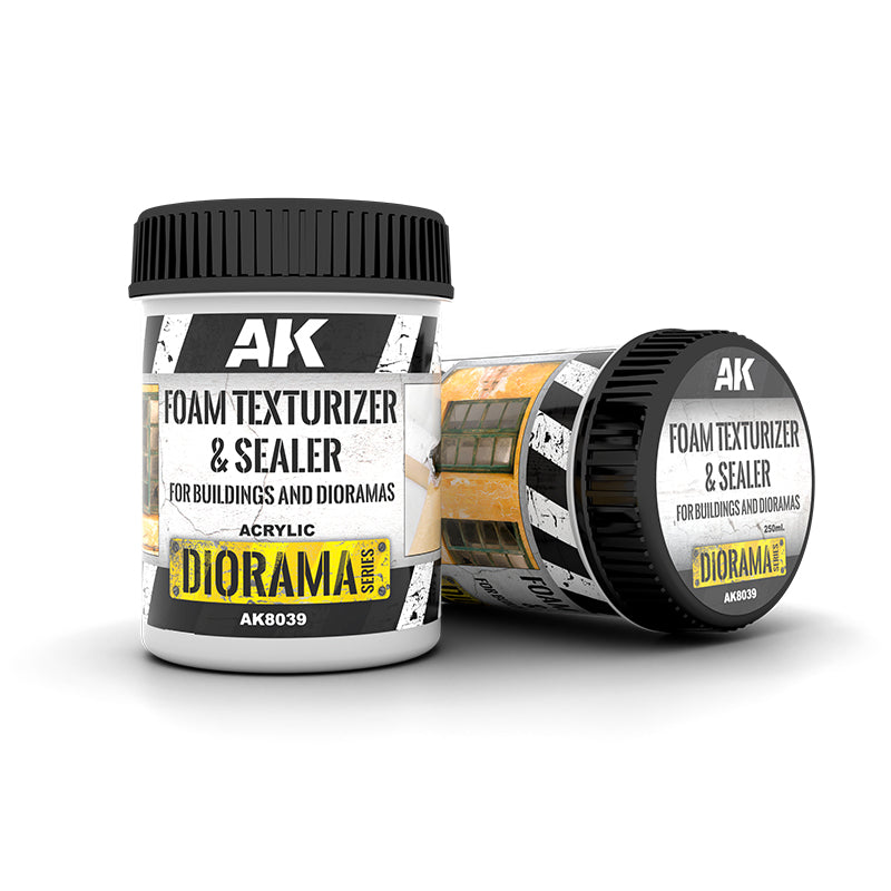 AK 8039 FOAM TEXTURIZER & SEALER – FOR BUILDINGS AND DIORAMAS 250ml | Grognard Games