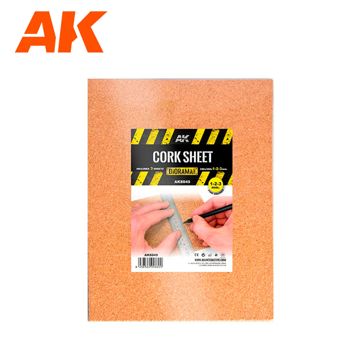 AK Interactive CORK SHEET – FINE GRAINED | Grognard Games