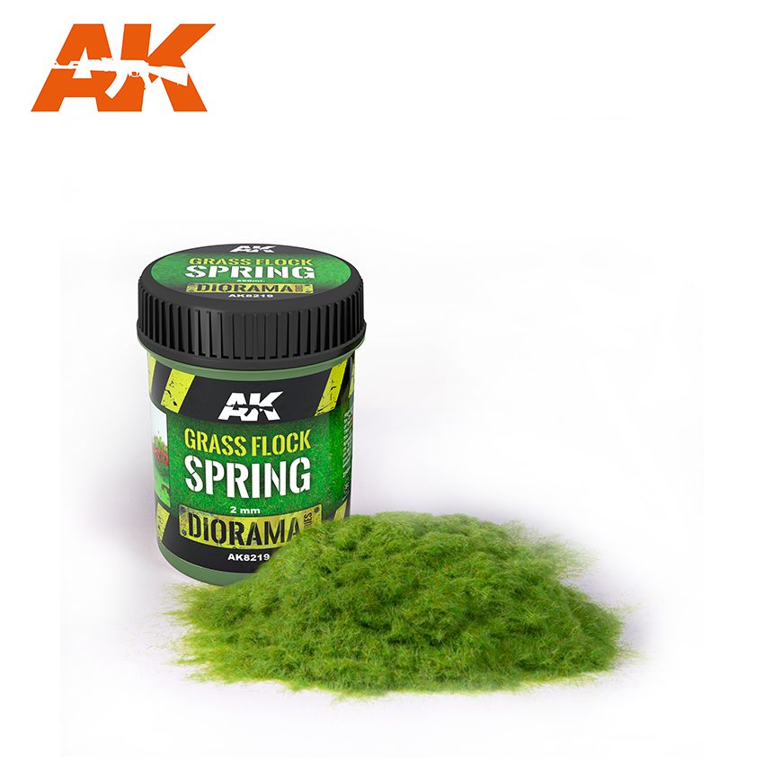 AK 8219 Diorama Series Grass Flock Spring | Grognard Games