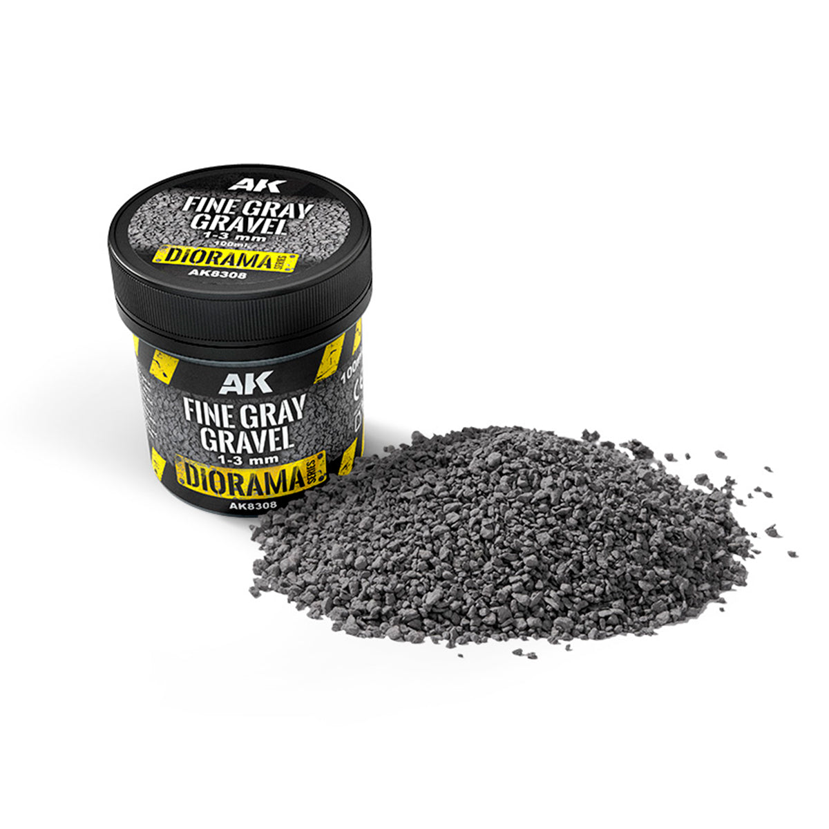 AK8308 FINE GRAY GRAVEL 1-3 MM | Grognard Games