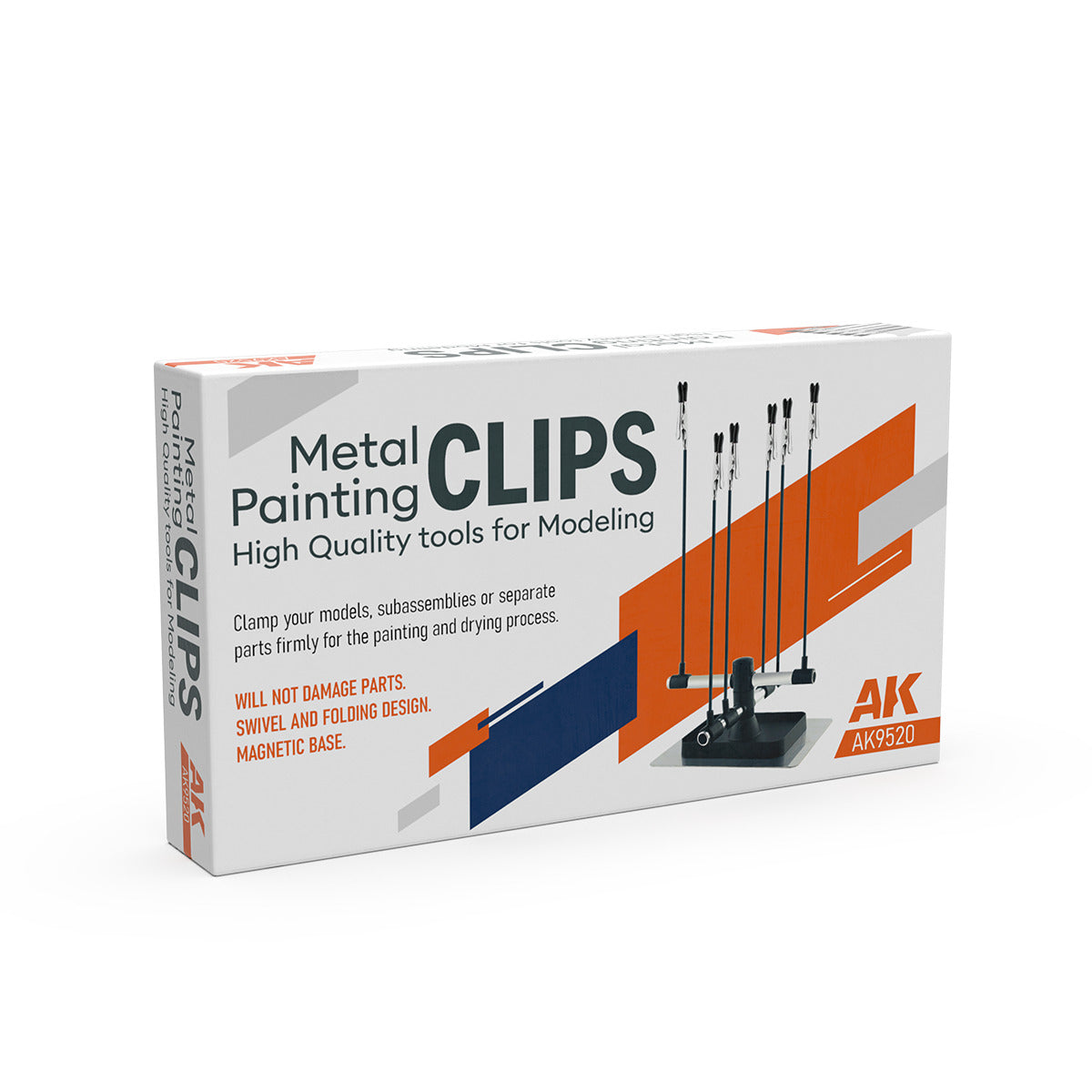 AK 9520 Metal Painting Clips | Grognard Games