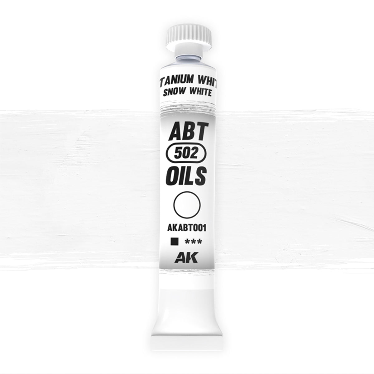 ABT 502 Oils AKABT001 Titanium White/Snow white | Grognard Games