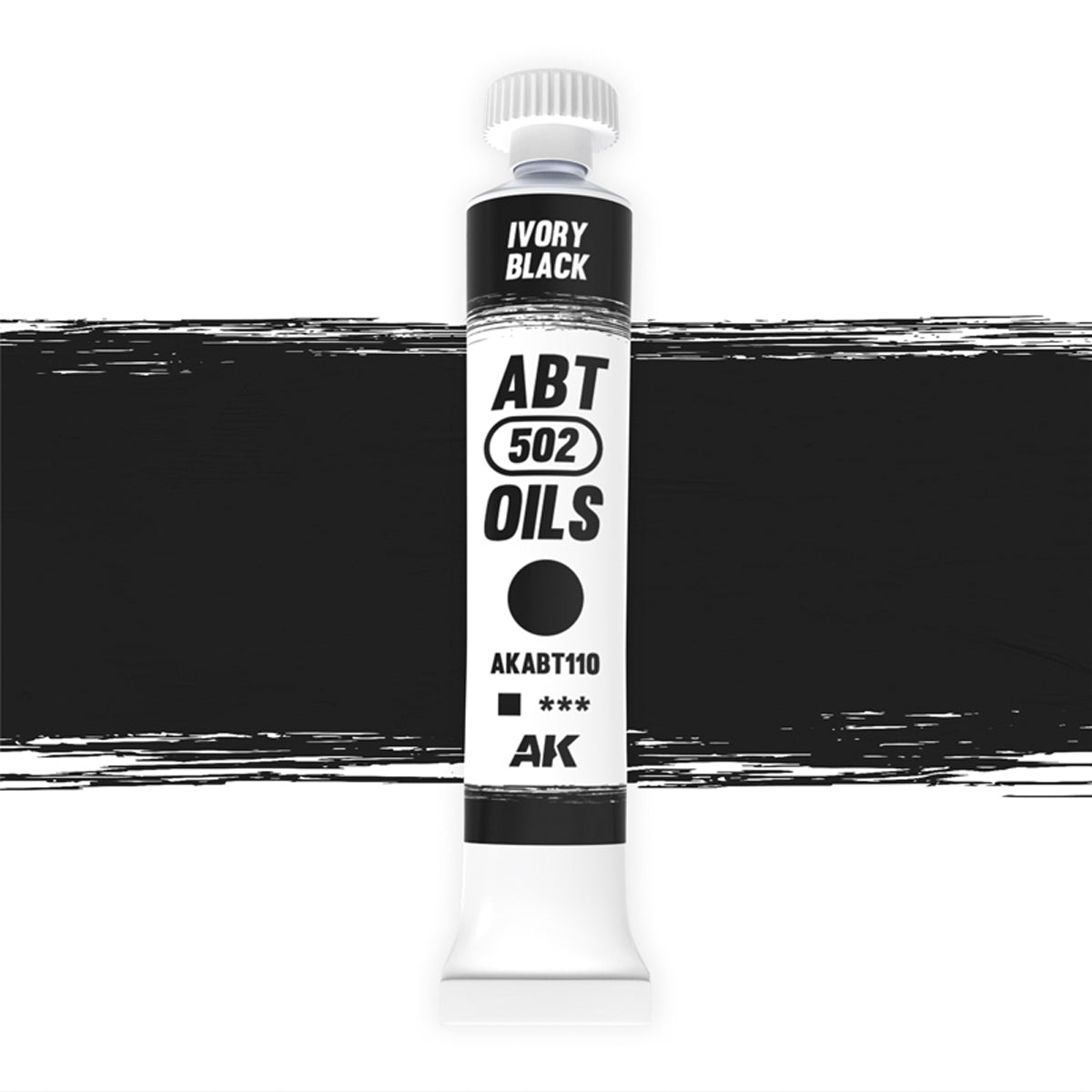 ABT 502 Oils AKABT110 Ivory Black | Grognard Games