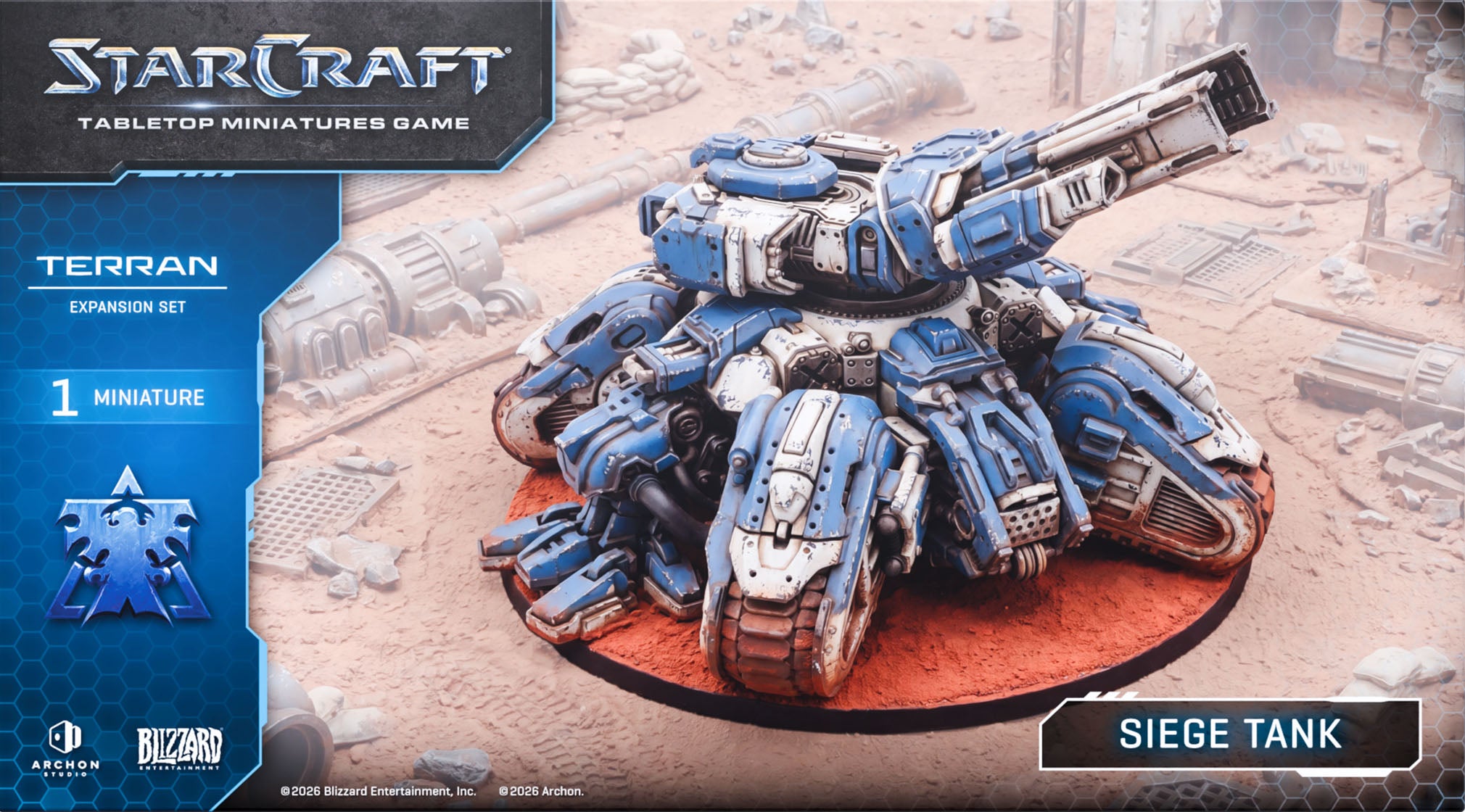 StarCraft Tabletop Miniatures Game: Terran - Siege Tank | Grognard Games