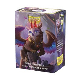 Dragon Shield Sleeves: Standard Brushed Art Spirit Animals - The Dragowlis 100CT | Grognard Games