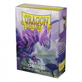 Dragon Shield Dual Matte Sleeves - Orchid Japanese Size | Grognard Games