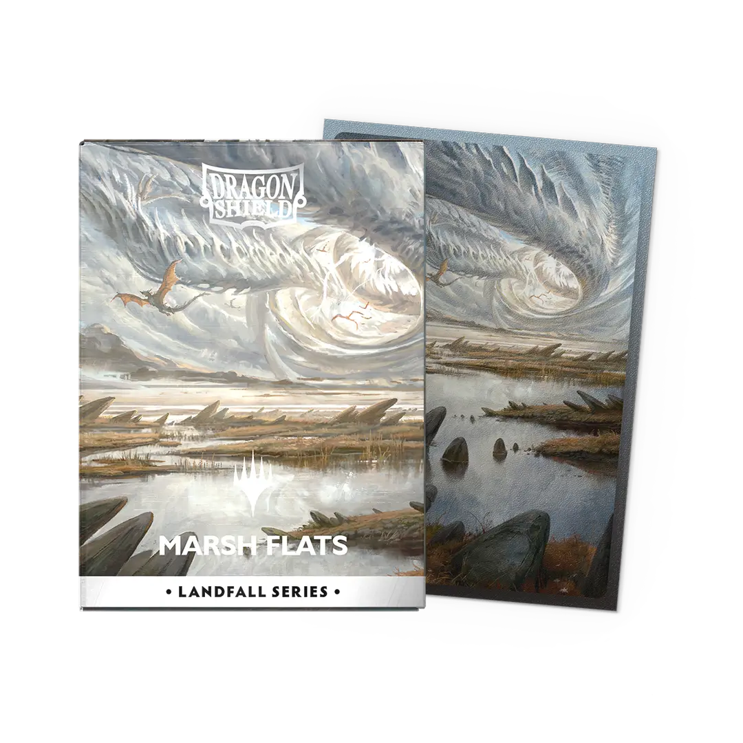 Dragon Shield Landfall Series - Marsh Flats - Matte Dual Art Sleeves | Grognard Games