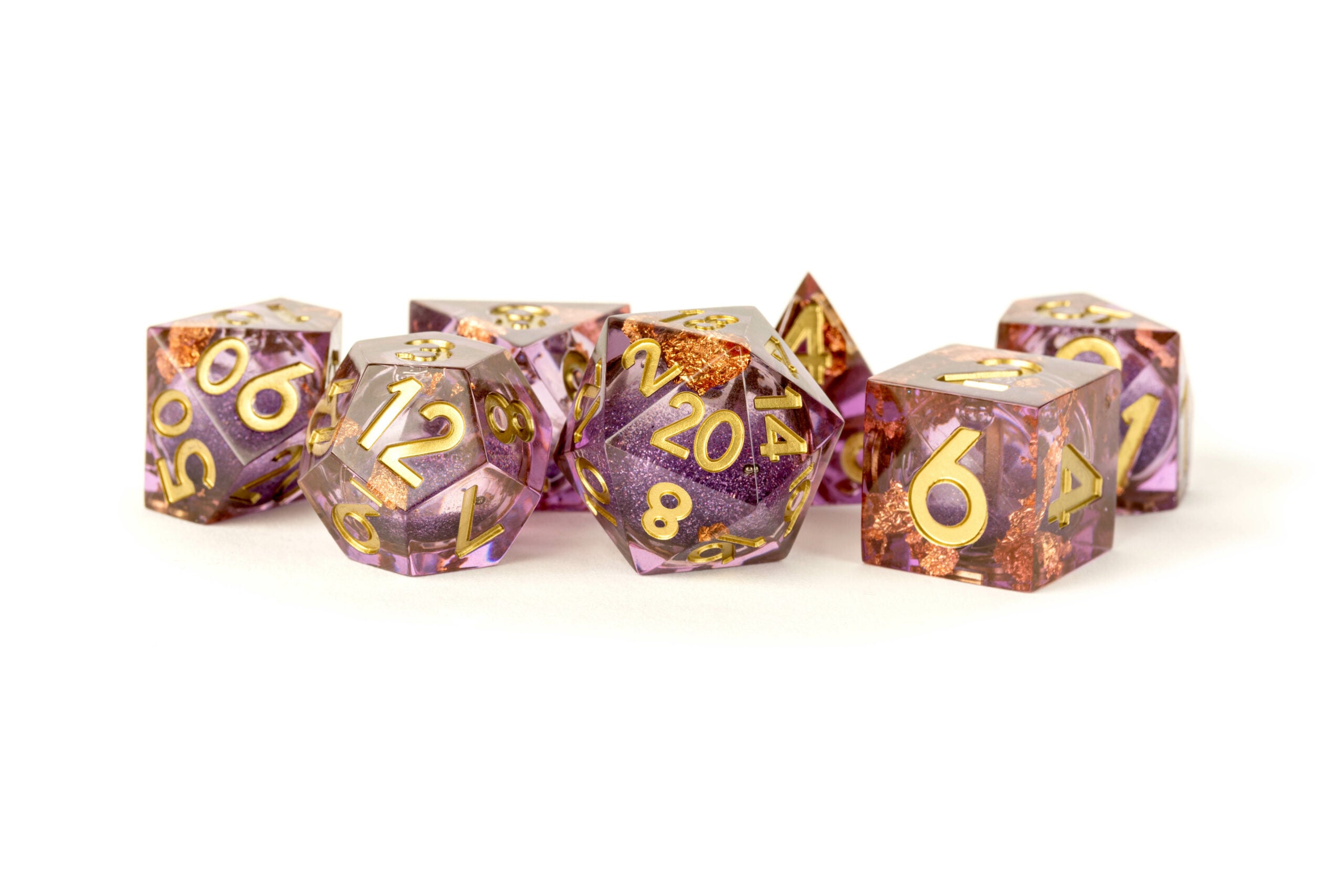 Metallic Dice Games Elixir Liquid Core d20: Aether Abstract | Grognard Games