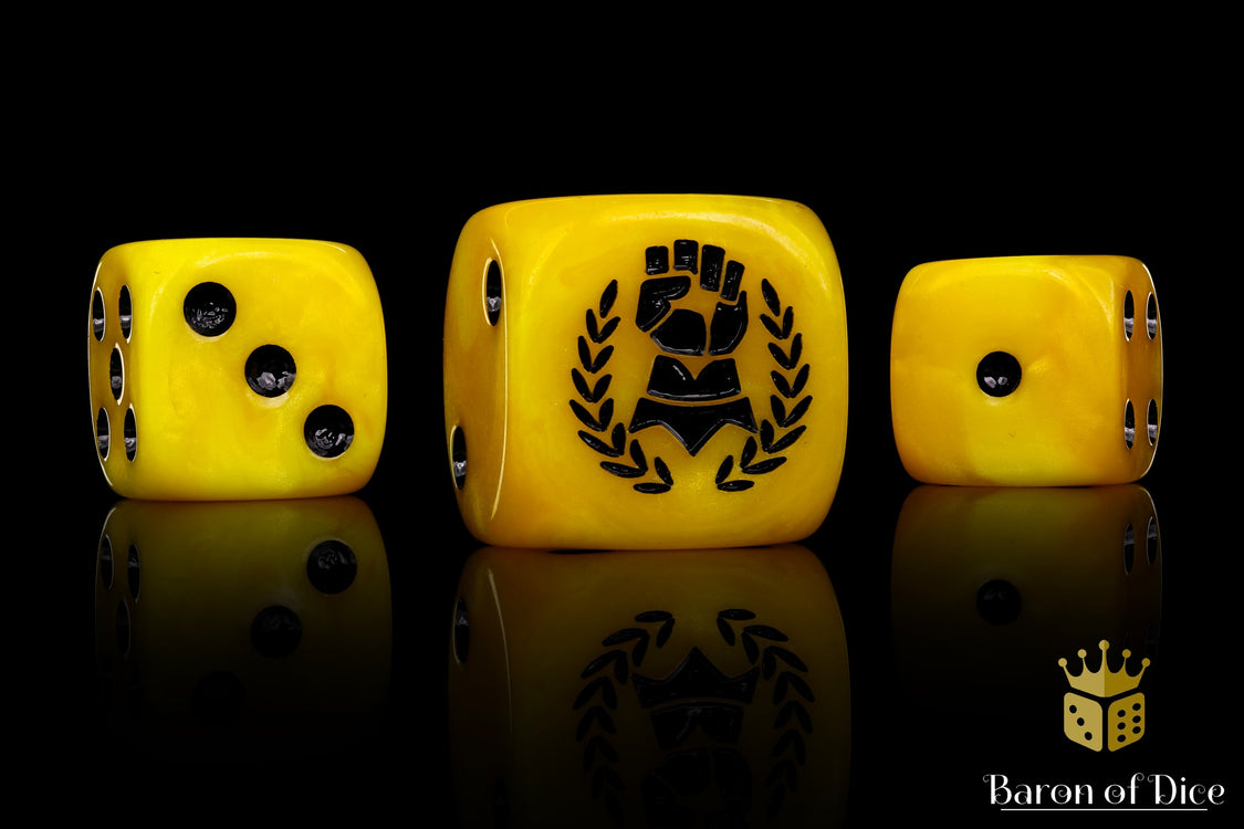 Baron of Dice 25 set Almighty Hand Round Corner | Grognard Games