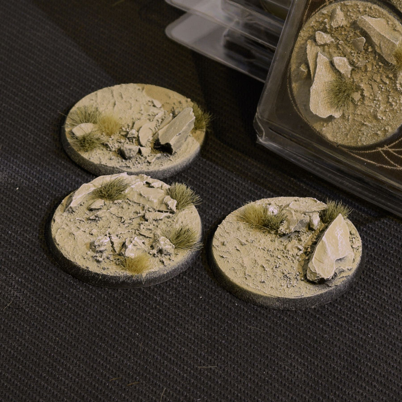 Gamers Grass Battle Ready Bases Arid Steppe Bases 50mm Round | Grognard Games