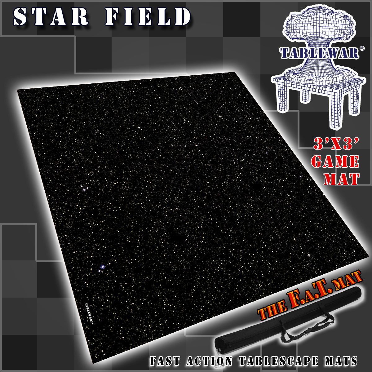 3x3 'Star Field' F.A.T. Mat Gaming Mat | Grognard Games