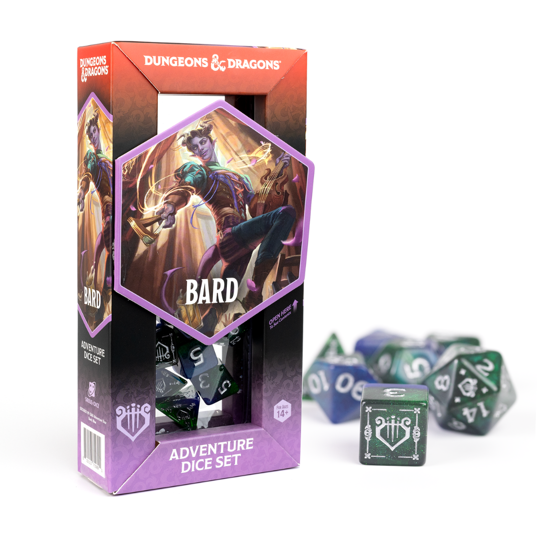 Dungeons & Dragons: Adventure Dice - Bard Adventure dice set | Grognard Games