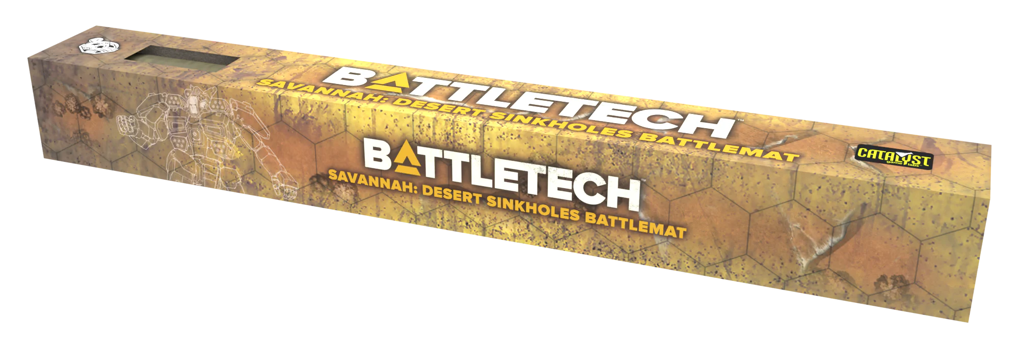 Battletech Savannah: Sinkholes Battlemat | Grognard Games